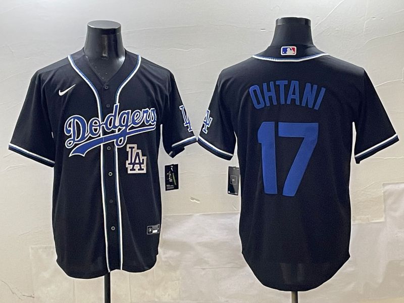 Men 2025 Los Angeles Dodgers #17 Ohtani Black Three generations Fashion Nike MLB Jersey style 16->los angeles dodgers->MLB Jersey